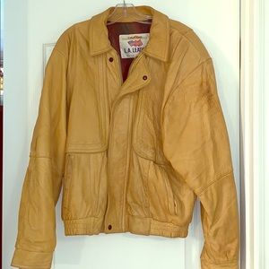 Leather Jacket (Mustard)